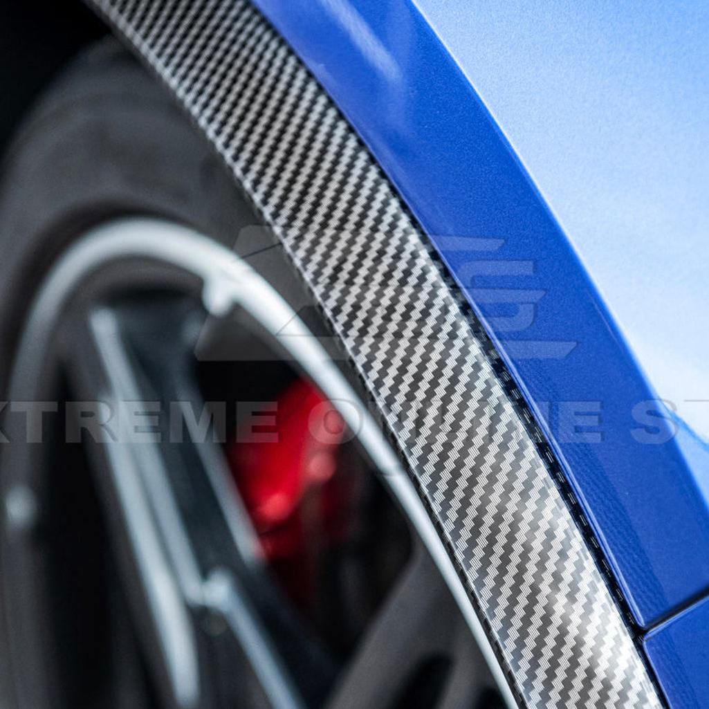 C8 Corvette Dry Carbon Fiber Side Wheel Fender Trim : 2020-2026 C8 Singray, Z06, E-Ray