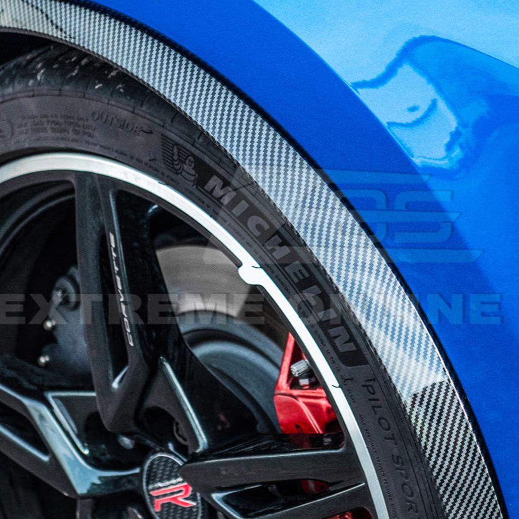 C8 Corvette Dry Carbon Fiber Side Wheel Fender Trim : 2020-2026 C8 Singray, Z06, E-Ray