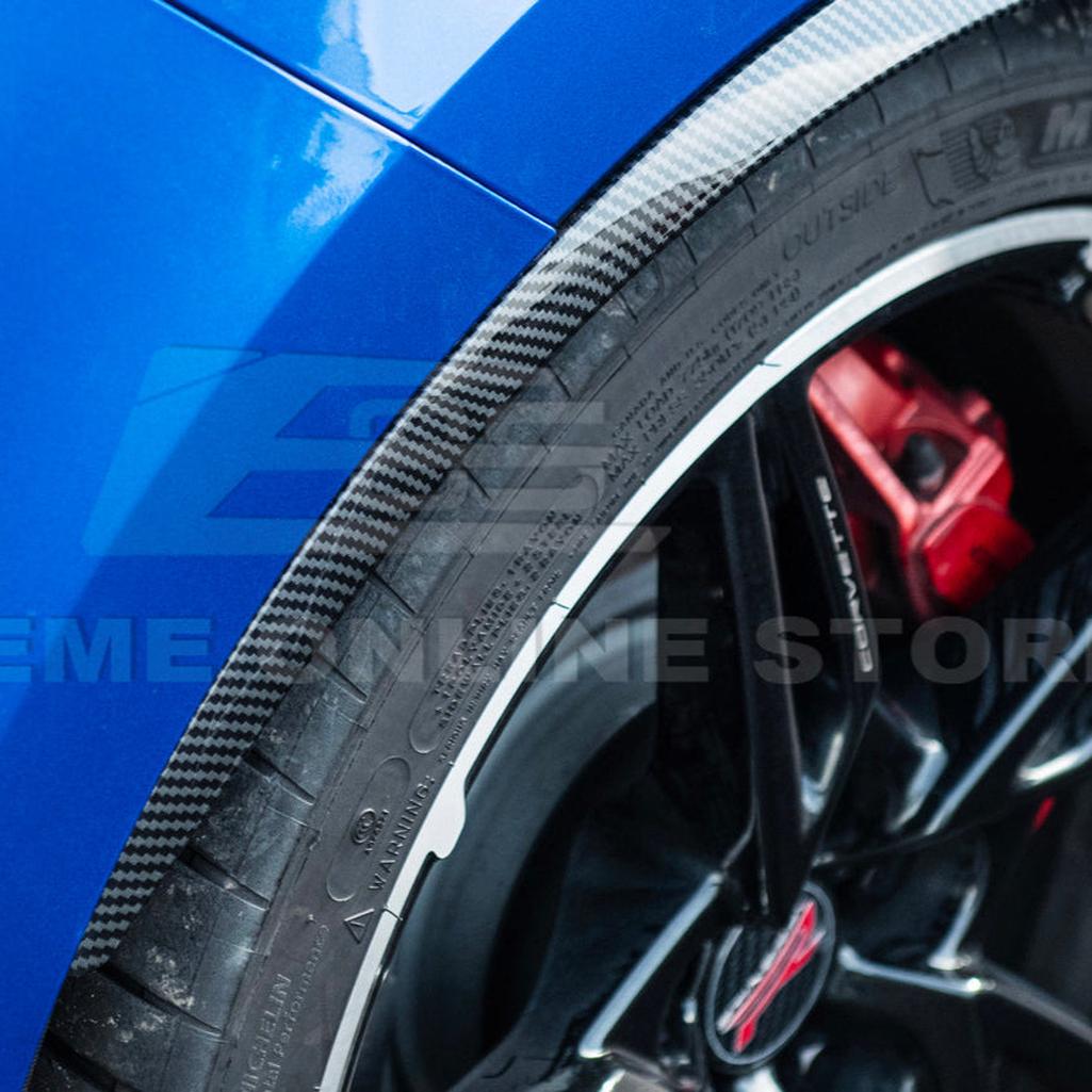 C8 Corvette Dry Carbon Fiber Side Wheel Fender Trim : 2020-2026 C8 Singray, Z06, E-Ray