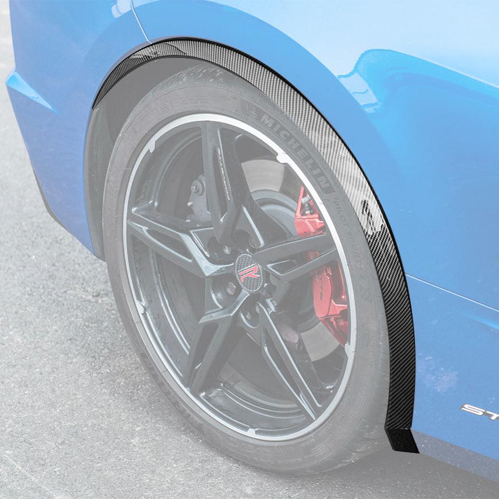C8 Corvette Dry Carbon Fiber Side Wheel Fender Trim : 2020-2026 C8 Singray, Z06, E-Ray