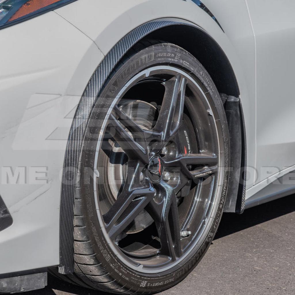C8 Corvette Dry Carbon Fiber Side Wheel Fender Trim : 2020-2026 C8 Singray, Z06, E-Ray