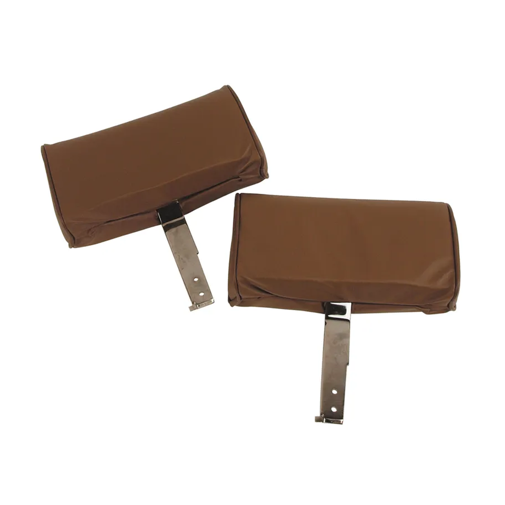 C2 1967 Corvette Headrests - Complete Leather - Pair