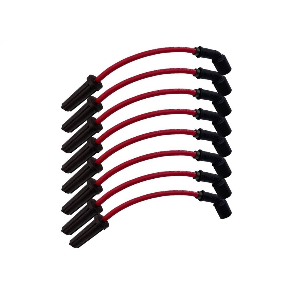 ohm Spark Plug Wires 8mm Red Straight Boots Chevy 28-5362S-R