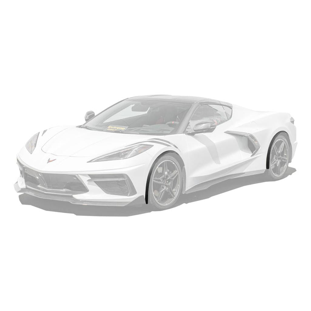 C8 Corvette Dry Carbon Fiber Side Wheel Fender Trim : 2020-2026 C8 Singray, Z06, E-Ray