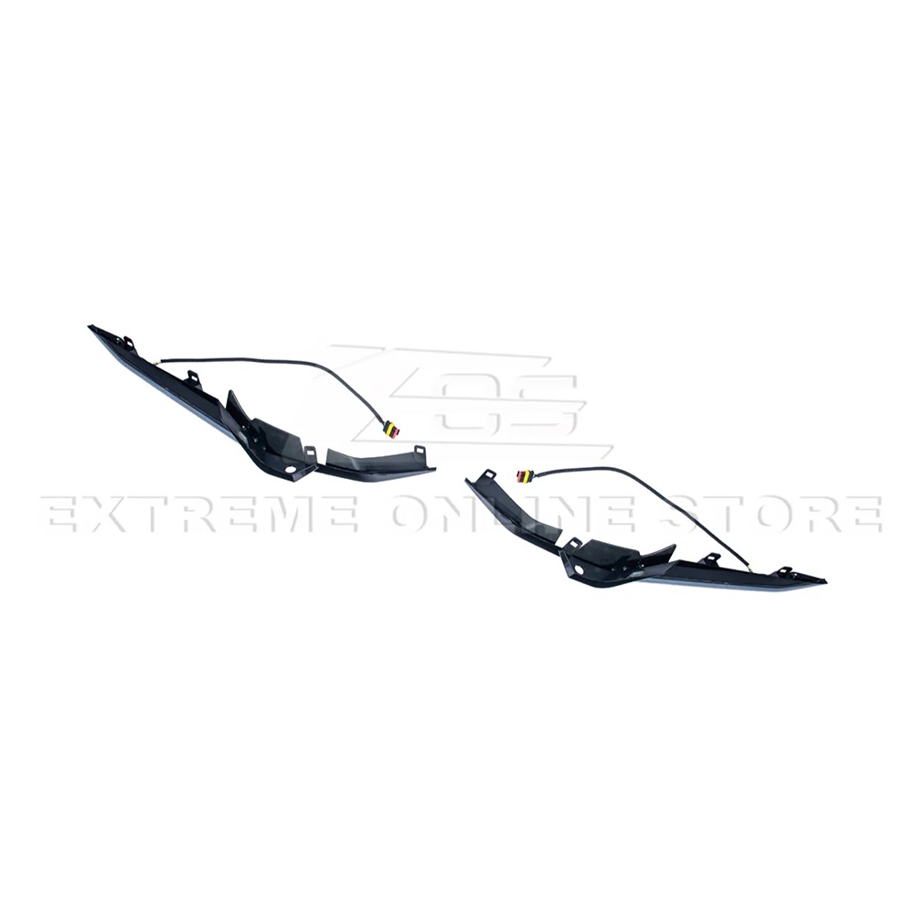 C8 Corvette Front Grill Sequential LED DRL Light Bar Bezel Insert 2023-2026 Z06, E-Ray, ZR1