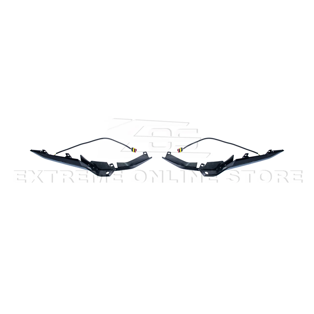 C8 Corvette Front Grill Sequential LED DRL Light Bar Bezel Insert 2023-2026 Z06, E-Ray, ZR1