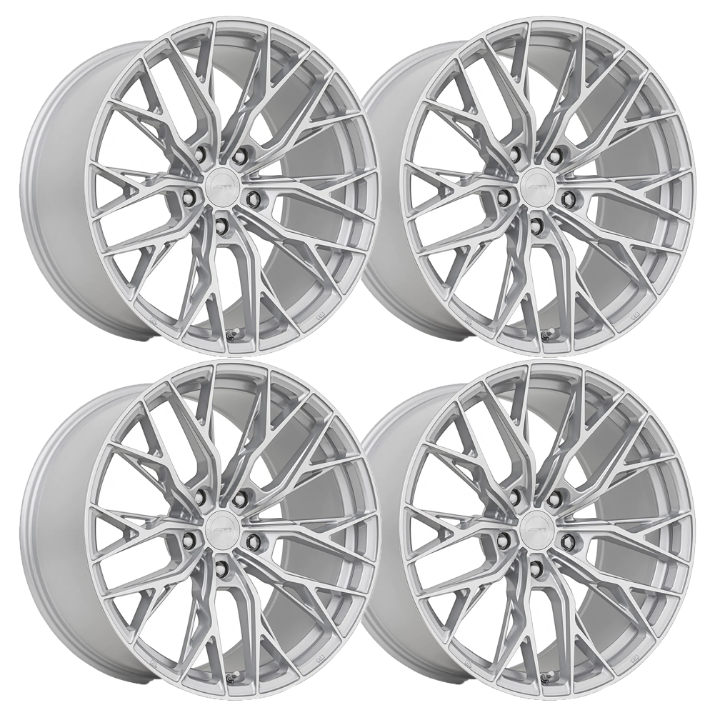 Corvette Wheels GF5 Flow Forged : Silver Machined