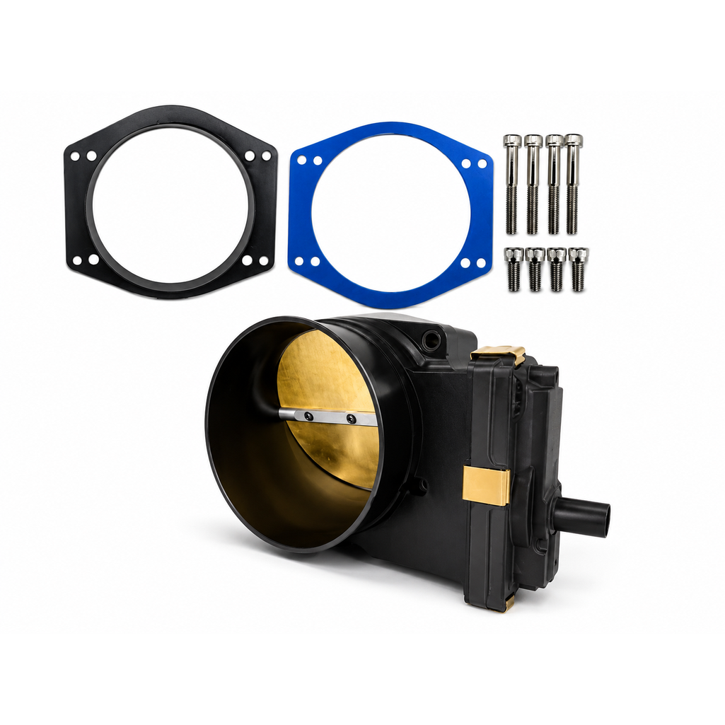 Boost your LT engine’s performance with this high-flow 112mm throttle body from Granatelli Motor Sports