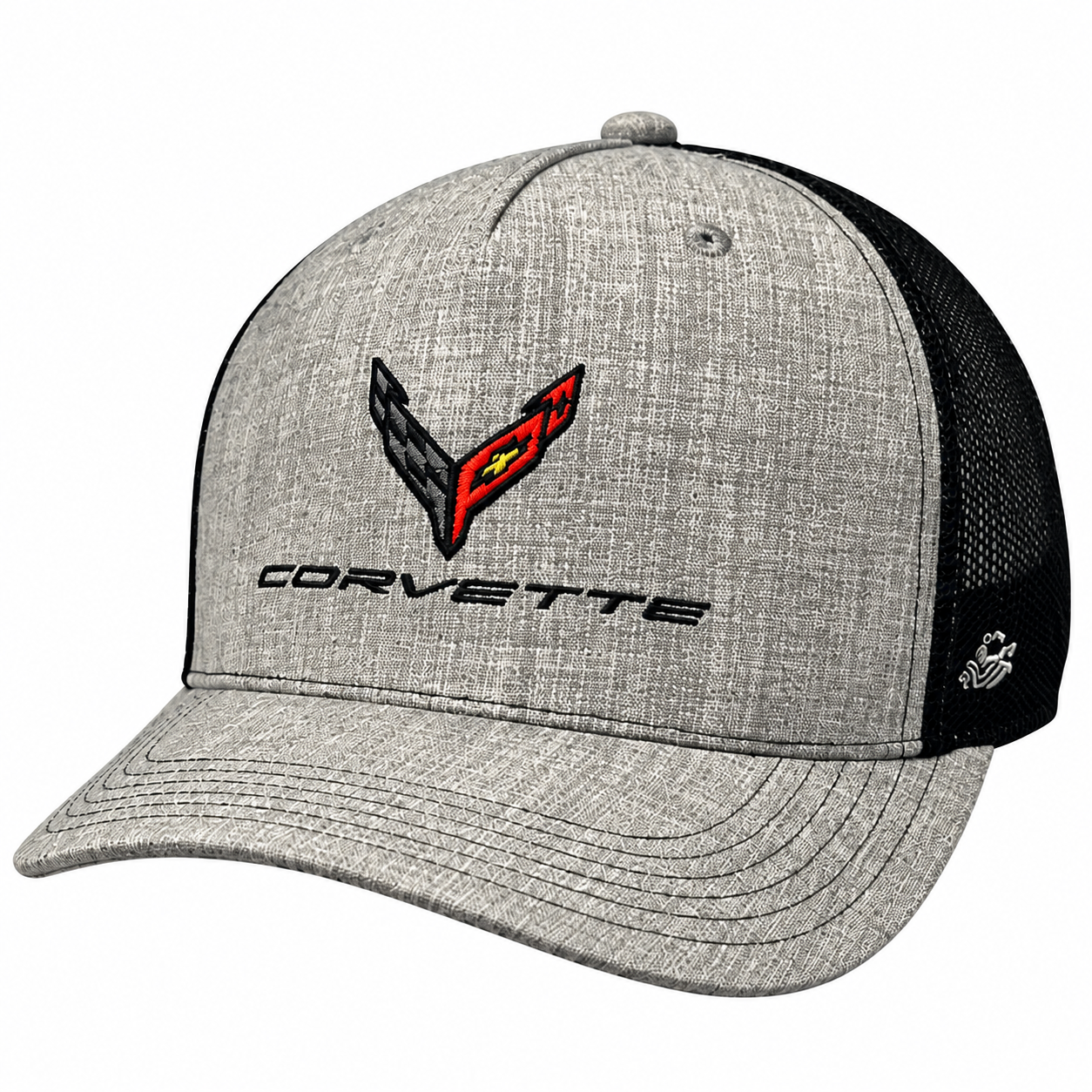 C8 Corvette Snapback Hat : Heather Grey