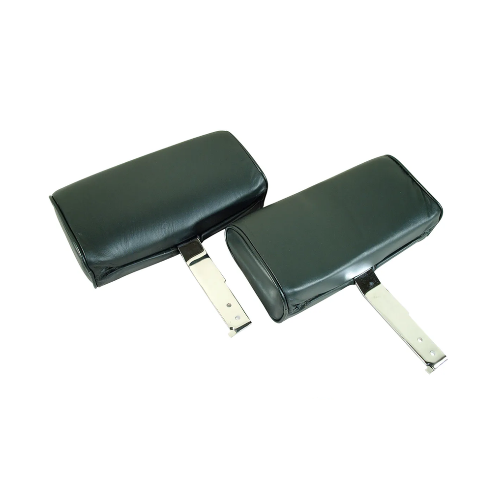 C2 1966 Corvette Headrests - Complete Leather - Pair