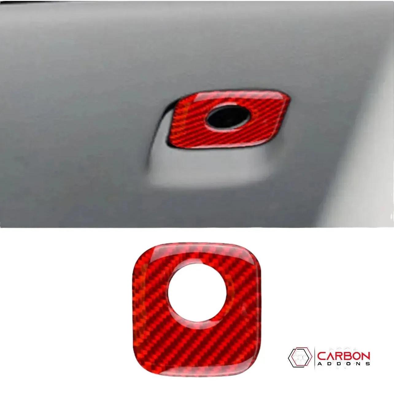 Real Carbon Fiber Glove Box Handle Overlay | C6 2005-2013 Corvette - carbonaddons Carbon Fiber Parts, Accessories, Upgrades, Mods