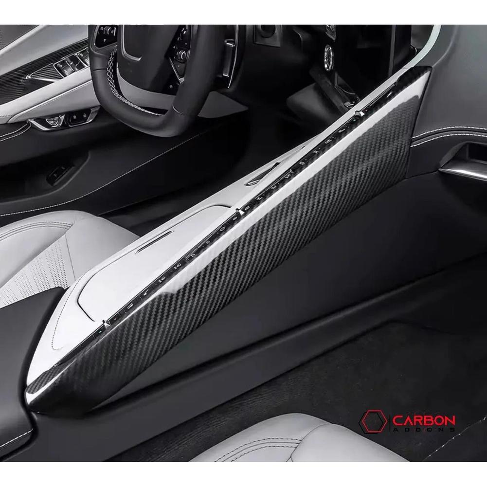 C8 Corvette Carbon Fiber Upper Right Center Console Cover