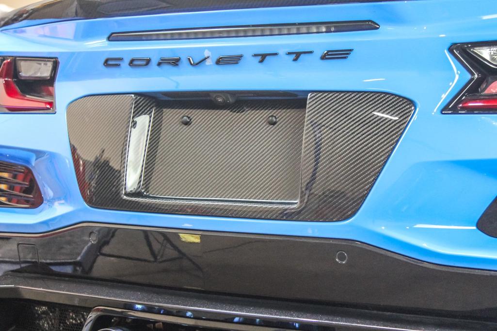 Corvette C8 Z06 Carbon Fiber License Plate Backing 2023-2026