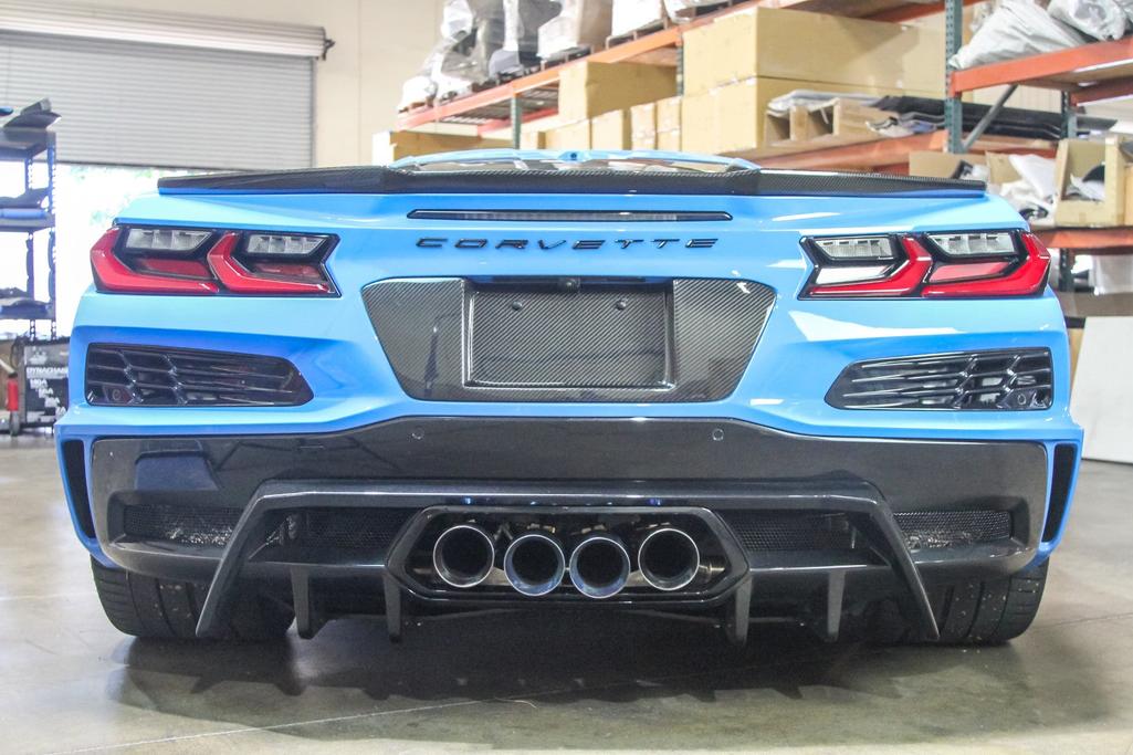 Corvette C8 Z06 Carbon Fiber License Plate Backing 2023-2026