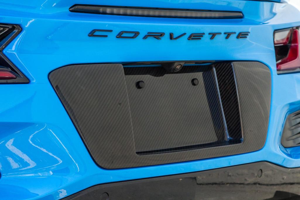 Corvette C8 Z06 Carbon Fiber License Plate Backing 2023-2026