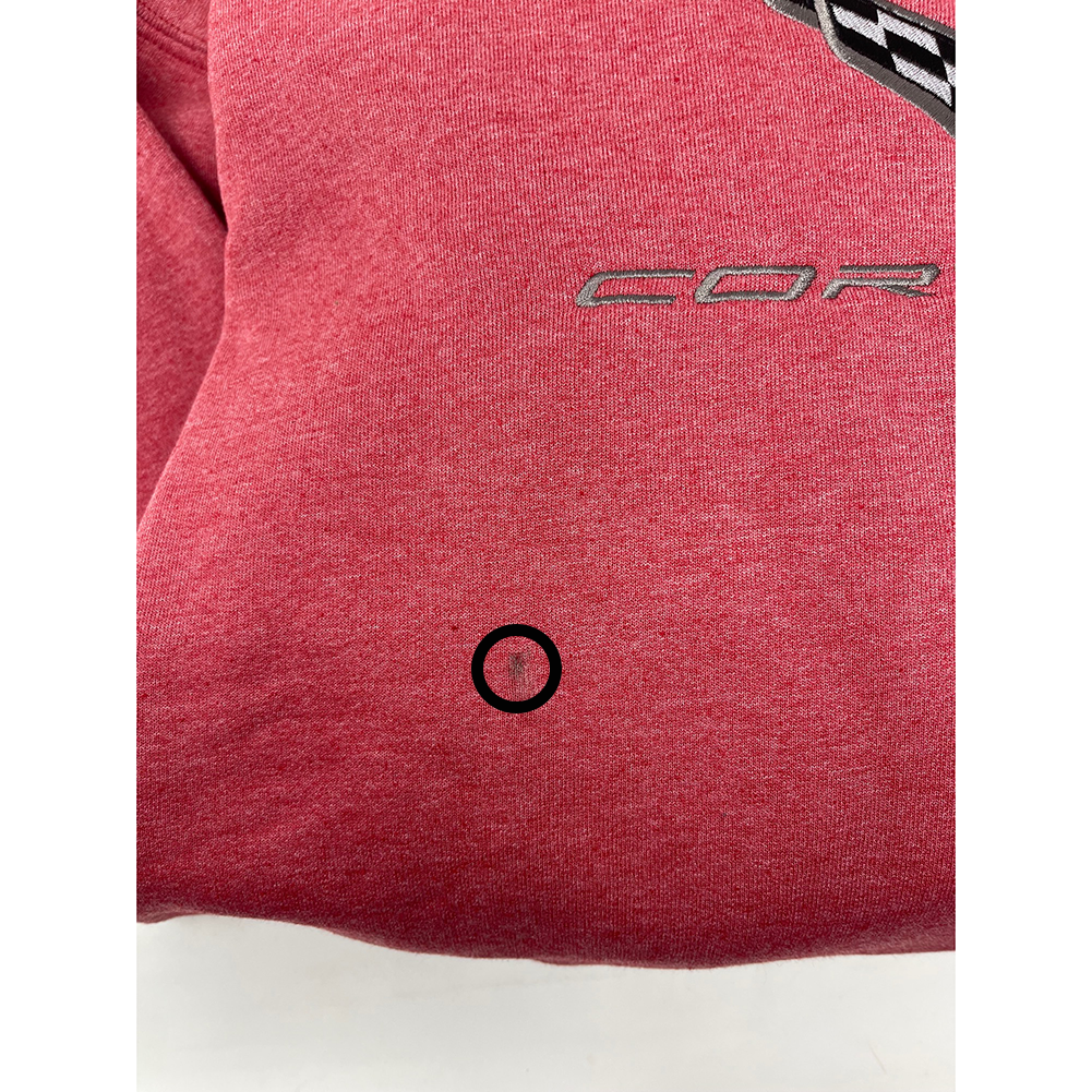 C8 Corvette Hooded Sweatshirt : Red (XXX-Large)