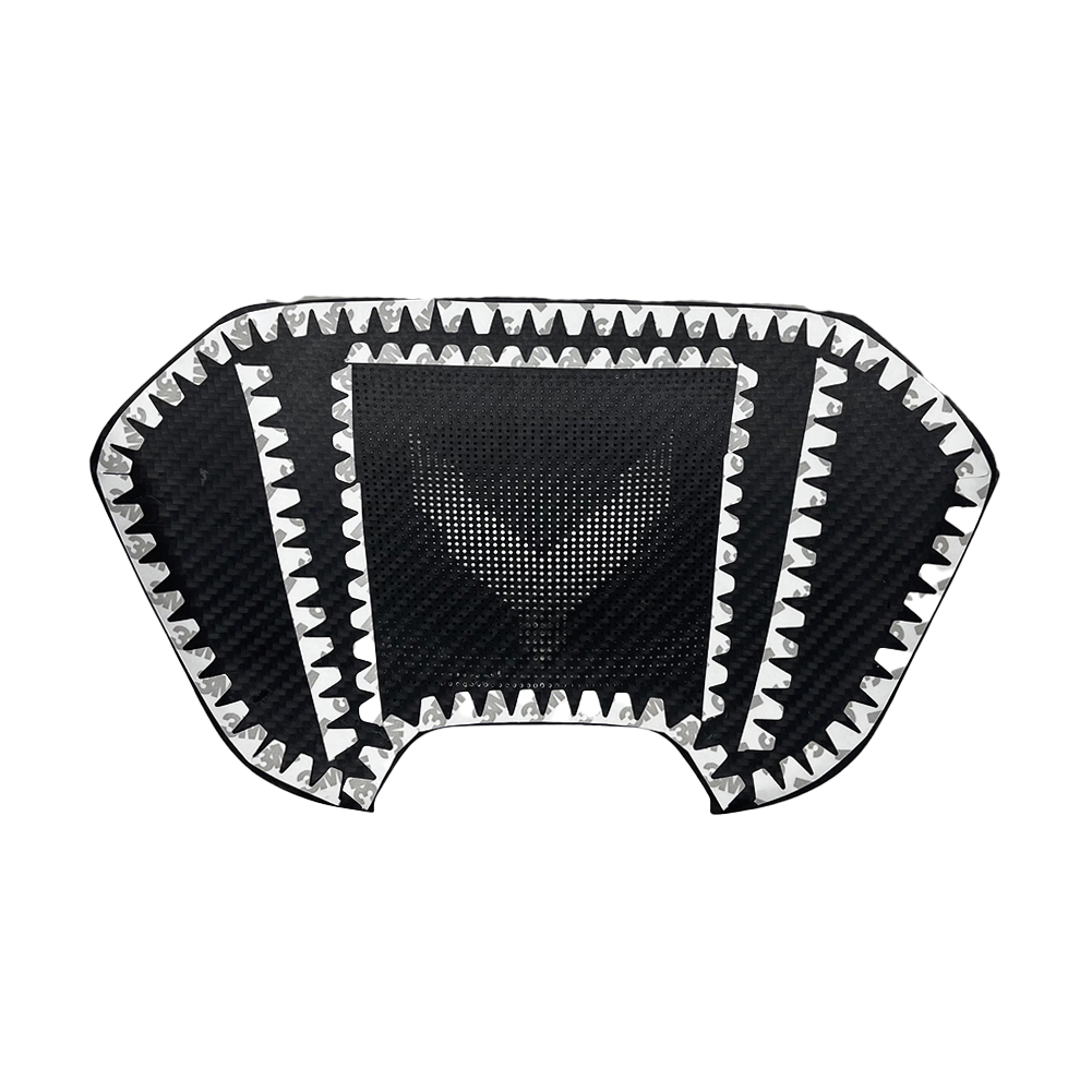 C8 Corvette Carbon Fiber Waterfall Speaker Overlay - Carbon Fiber