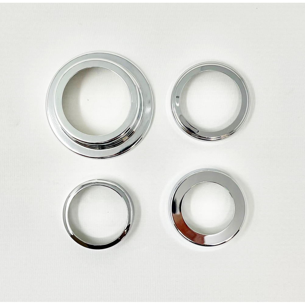 C5 Engine Cap Accent Set 4 pc : Chrome