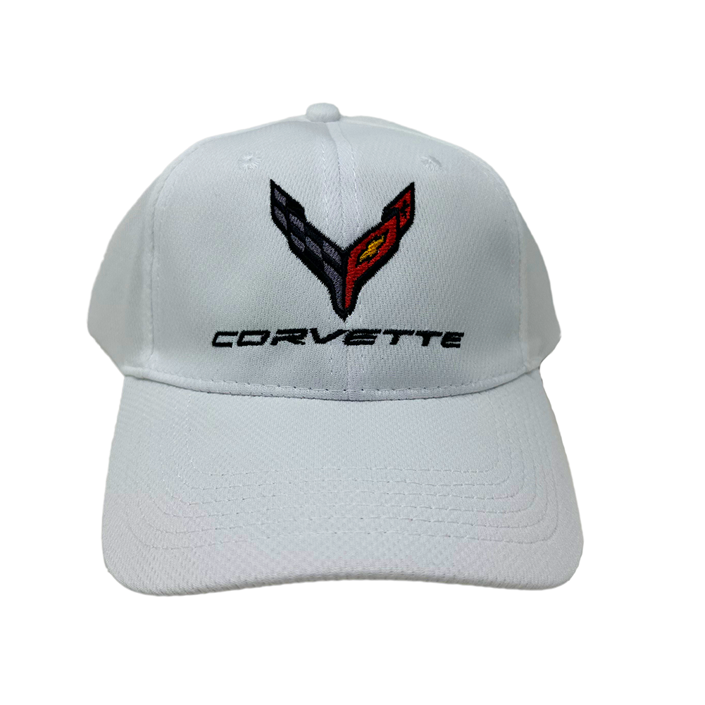 C8 Corvette Performance Mesh Hat : White