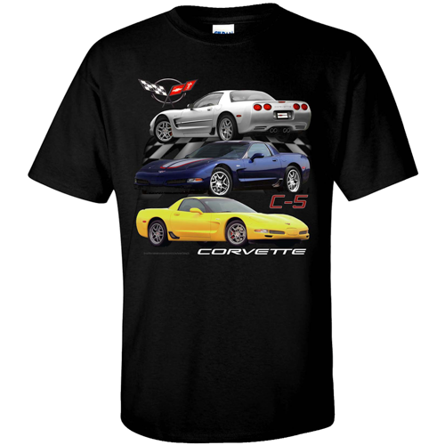 C5/Z06 Corvette Tee Shirt : Black