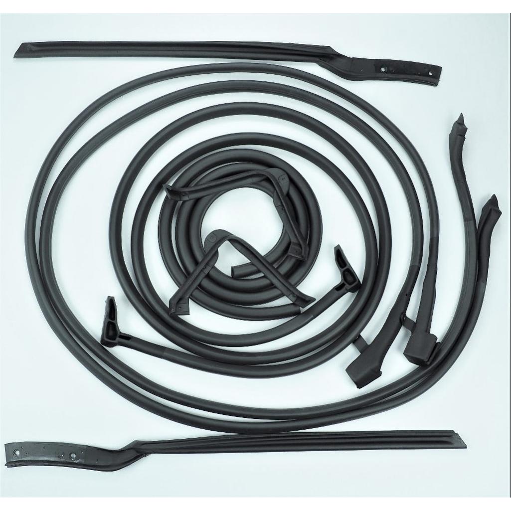 C2 1964-1967 Corvette Convertible Door & Body Weatherstrip Kit - 8 Pc