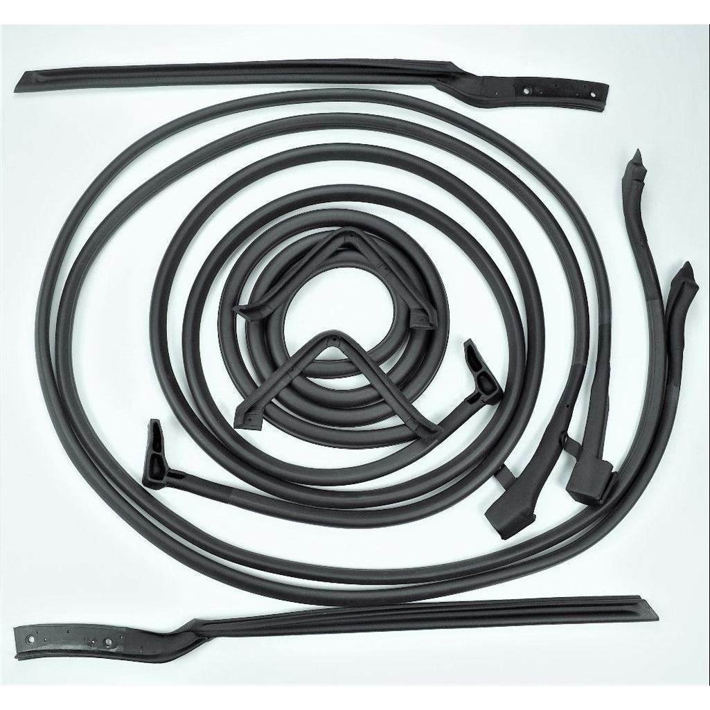 C2 1963 Corvette Convertible Door & Body Weatherstrip Kit - 8 Pc