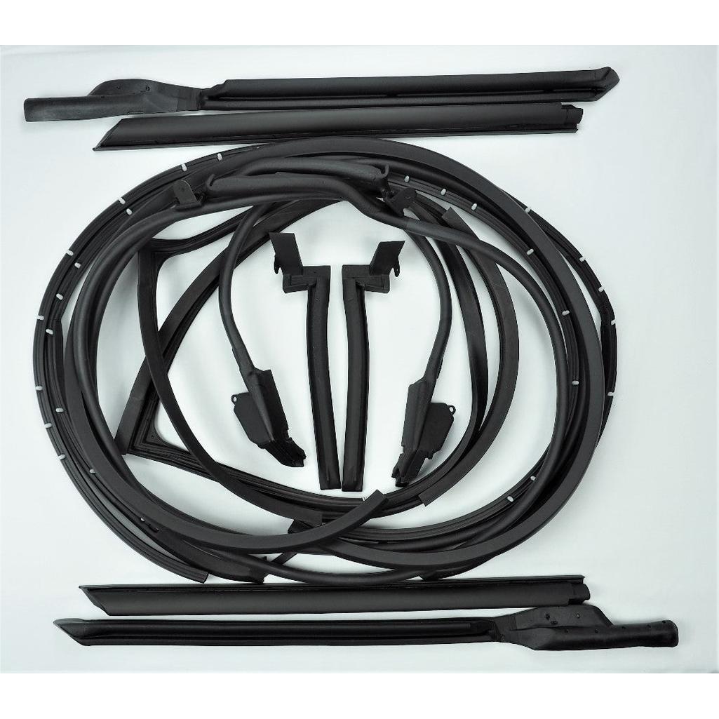 C3 1968 Corvette Coupe T-Top / Door Weatherstrip Kit - 12 Pc