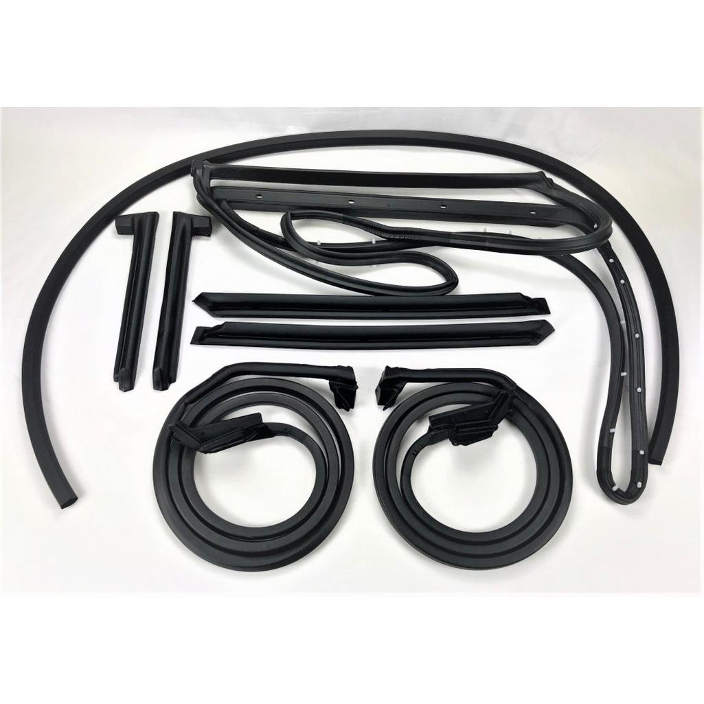 C3 1978-1982 Corvette Coupe T-Top / Door Weatherstrip Kit - 9 Pc