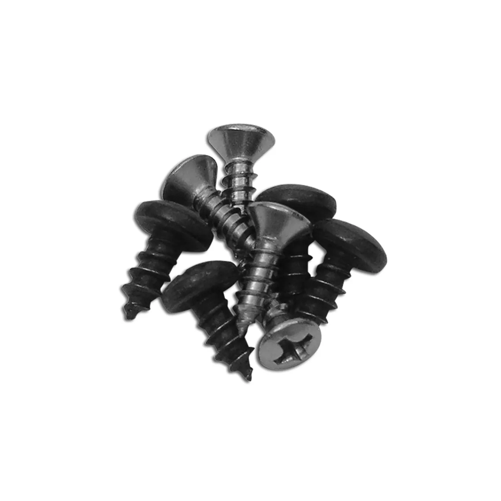 C3 1973-1982 Corvette Weatherstrip Screw Set - Windshield Pillar Post - 8Pc