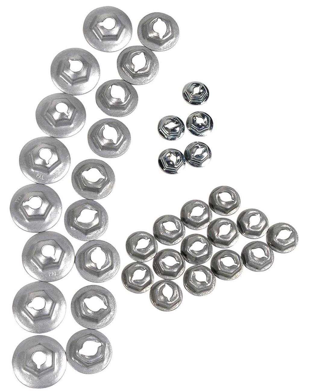 C2 1964 Chevrolet Corvette Emblem Speednut Kit - 36Pc