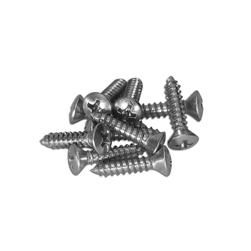 C1 1958-1962 Corvette Console Molding Screws - Upper & Lower - 10Pc Set