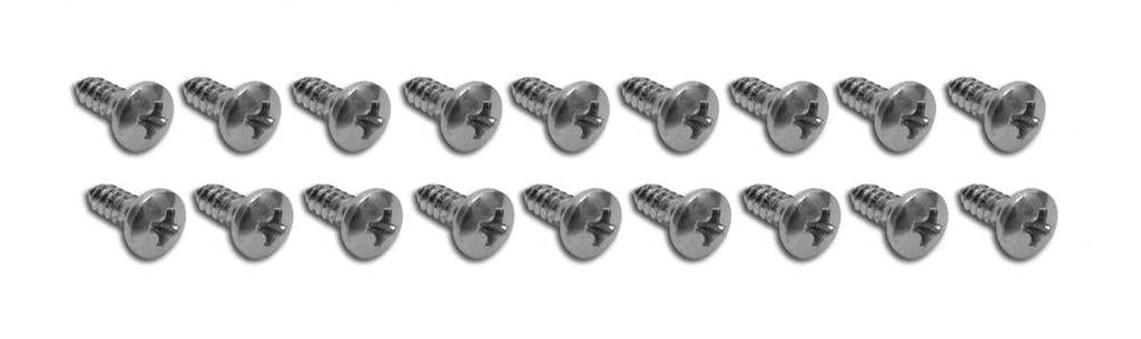C2 1964-1967 Chevrolet Corvette Coupe Rear Window Trim Screw Set - 18Pc