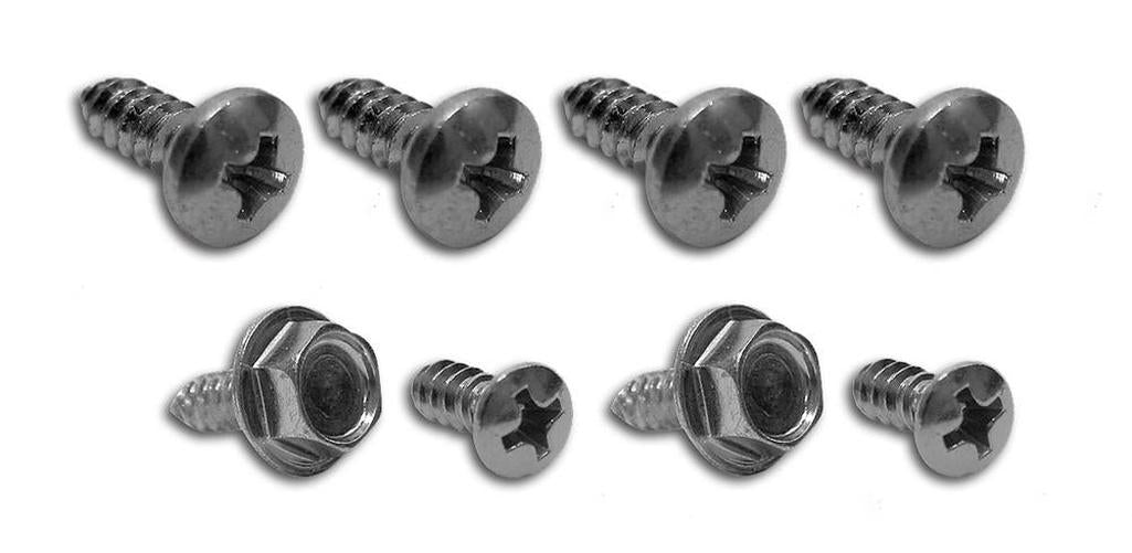 C2 1963-1967 Chevrolet Corvette Rear Quarter Panel Trim Screws - Coupe - 8Pc