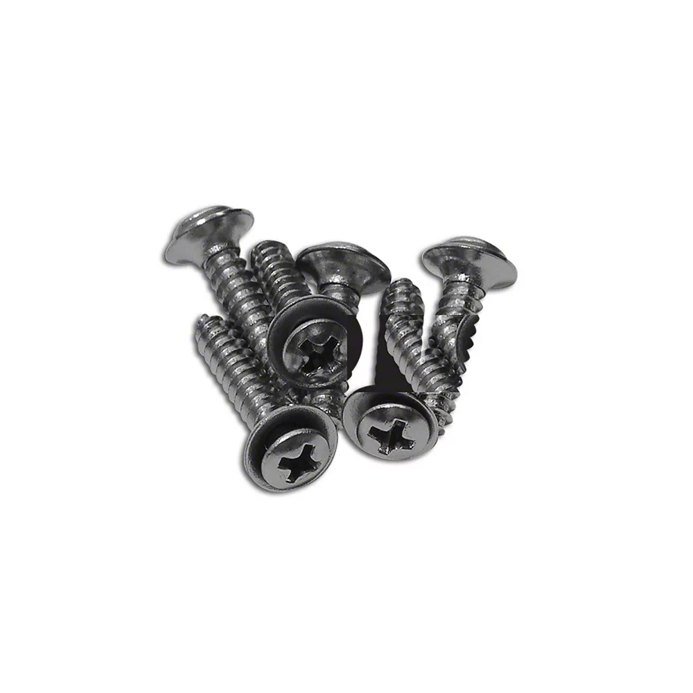 C3 1968-1982 Corvette Rear Coupe Roof Halo Panel Screws - 6Pc Set