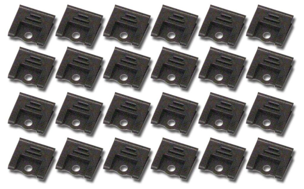 C2 1964-1967 Chevrolet Corvette Windshield Molding Clip Set - Coupe - 24Pc