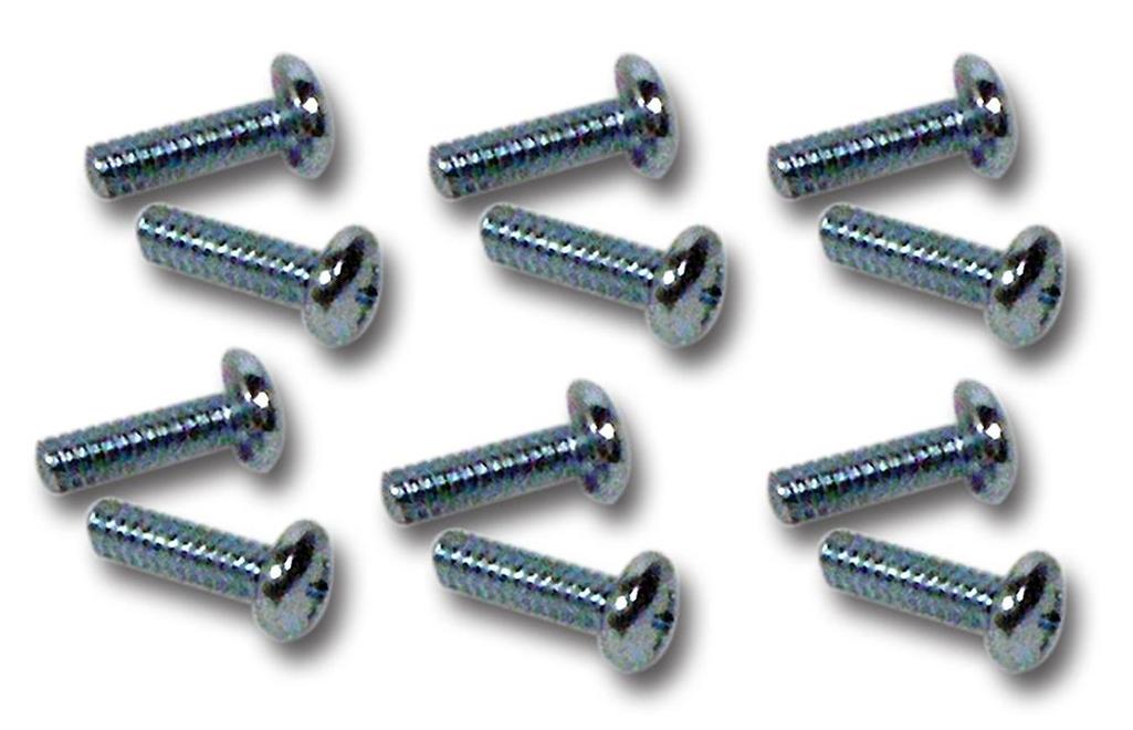 C2 1965-1967 Chevrolet Corvette Side Exhaust Cover Upper Screws - 12Pc Set