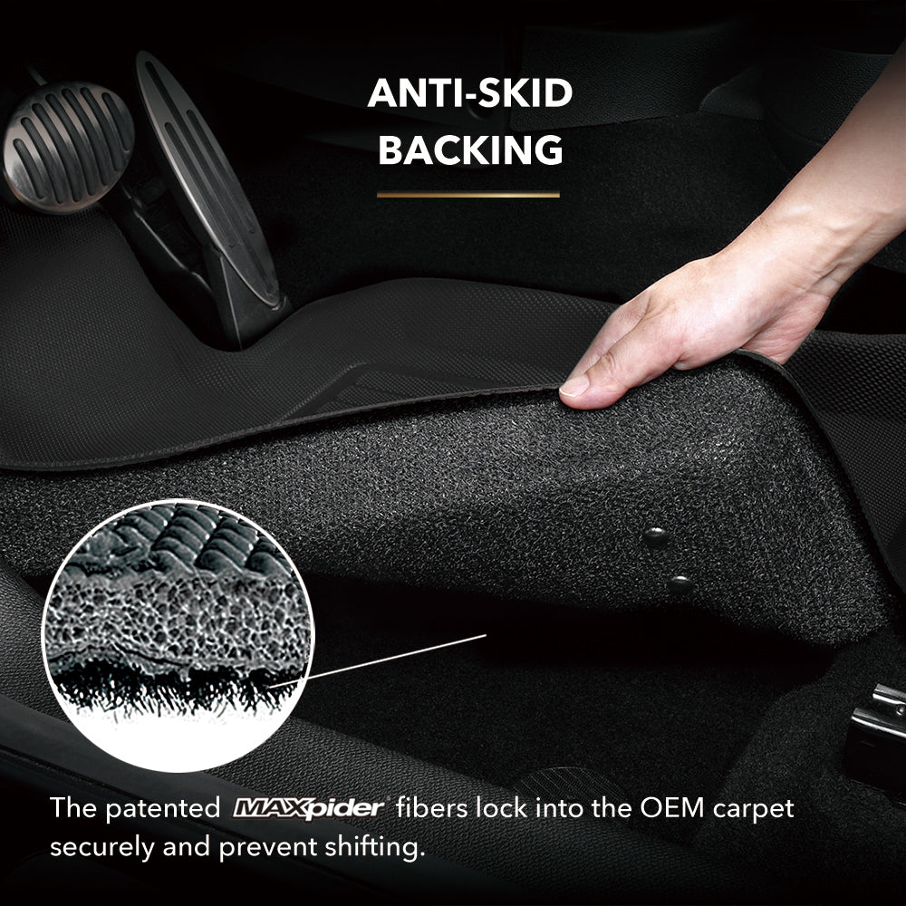 C8 Corvette 3D MAXpider KAGU Rubber/All Weather Rear Cargo Liner - Black : C8 2020+ Convertible