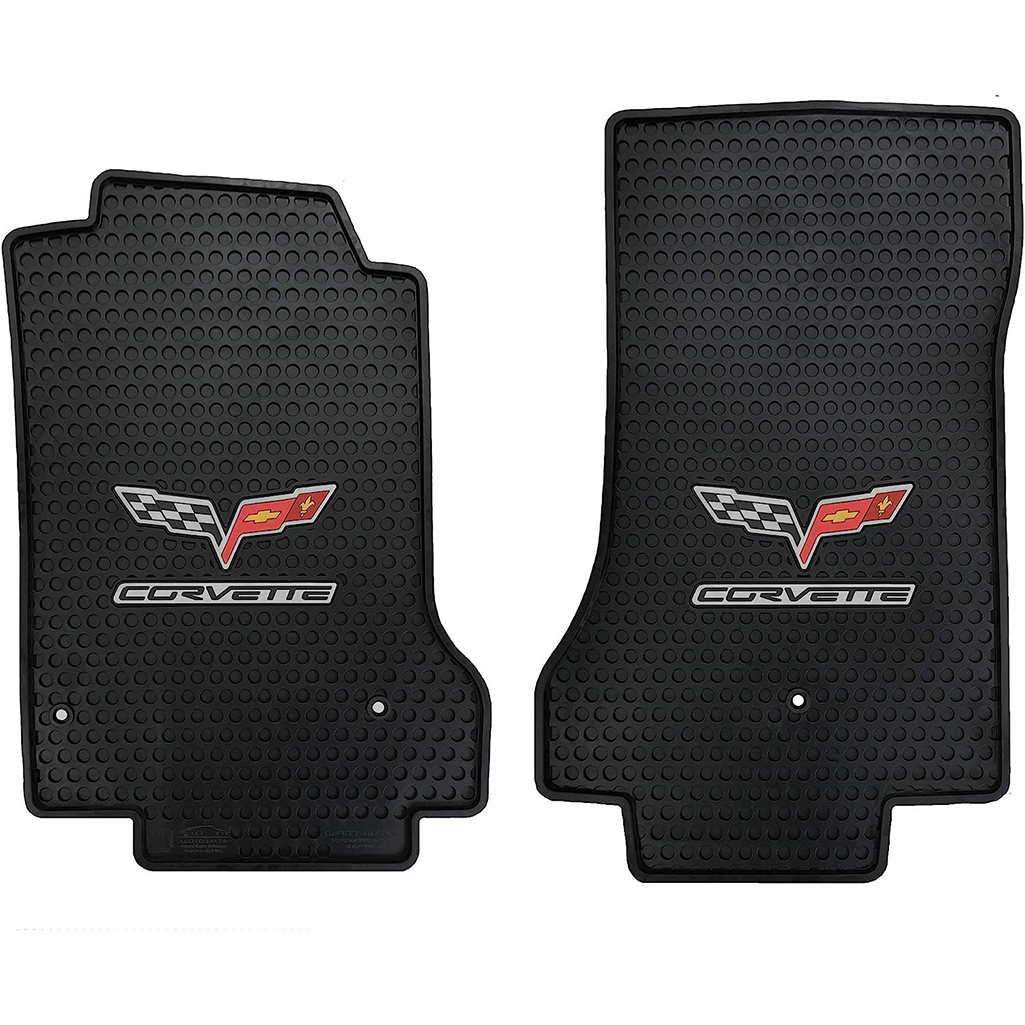 C6 Corvette Lloyd's Rubber/All Weather Floor Mats - Black : C6 2005-2007.5