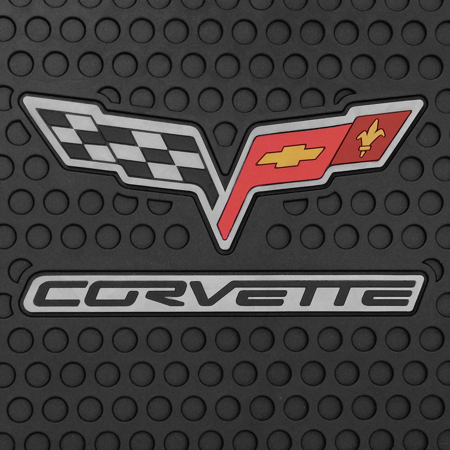 C6 Corvette Lloyd's Rubber/All Weather Floor Mats - Black : C6 2007.5-2013