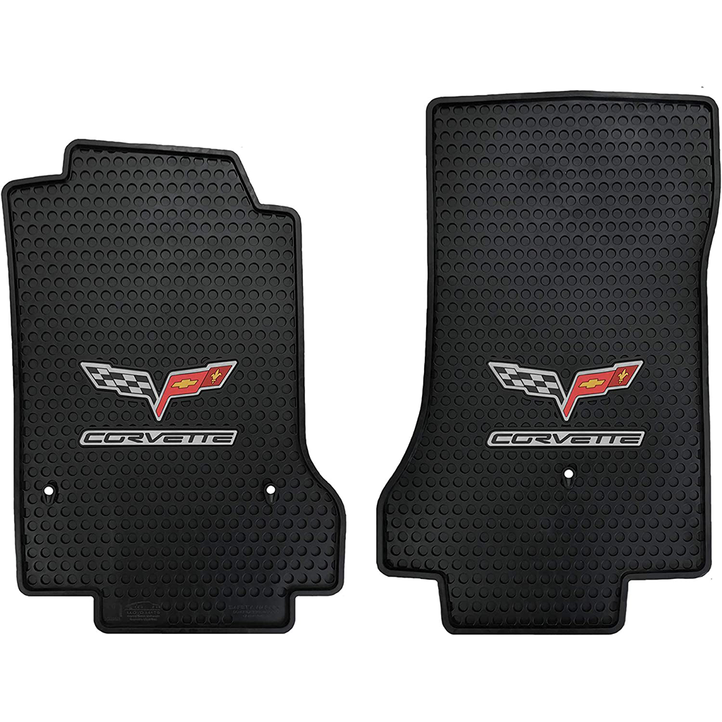 C6 Corvette Lloyd's Rubber/All Weather Floor Mats - Black : C6 2007.5-2013