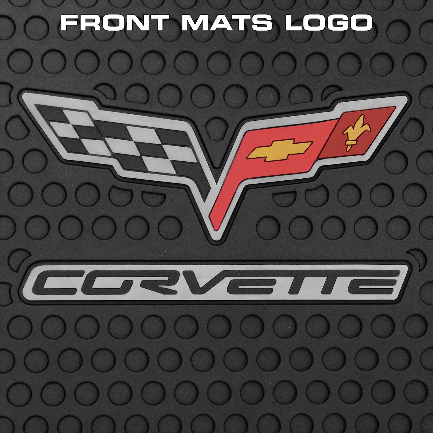 C6 Corvette Lloyd's Rubber/All Weather Floor Mats - Black : C6 2005-2007.5
