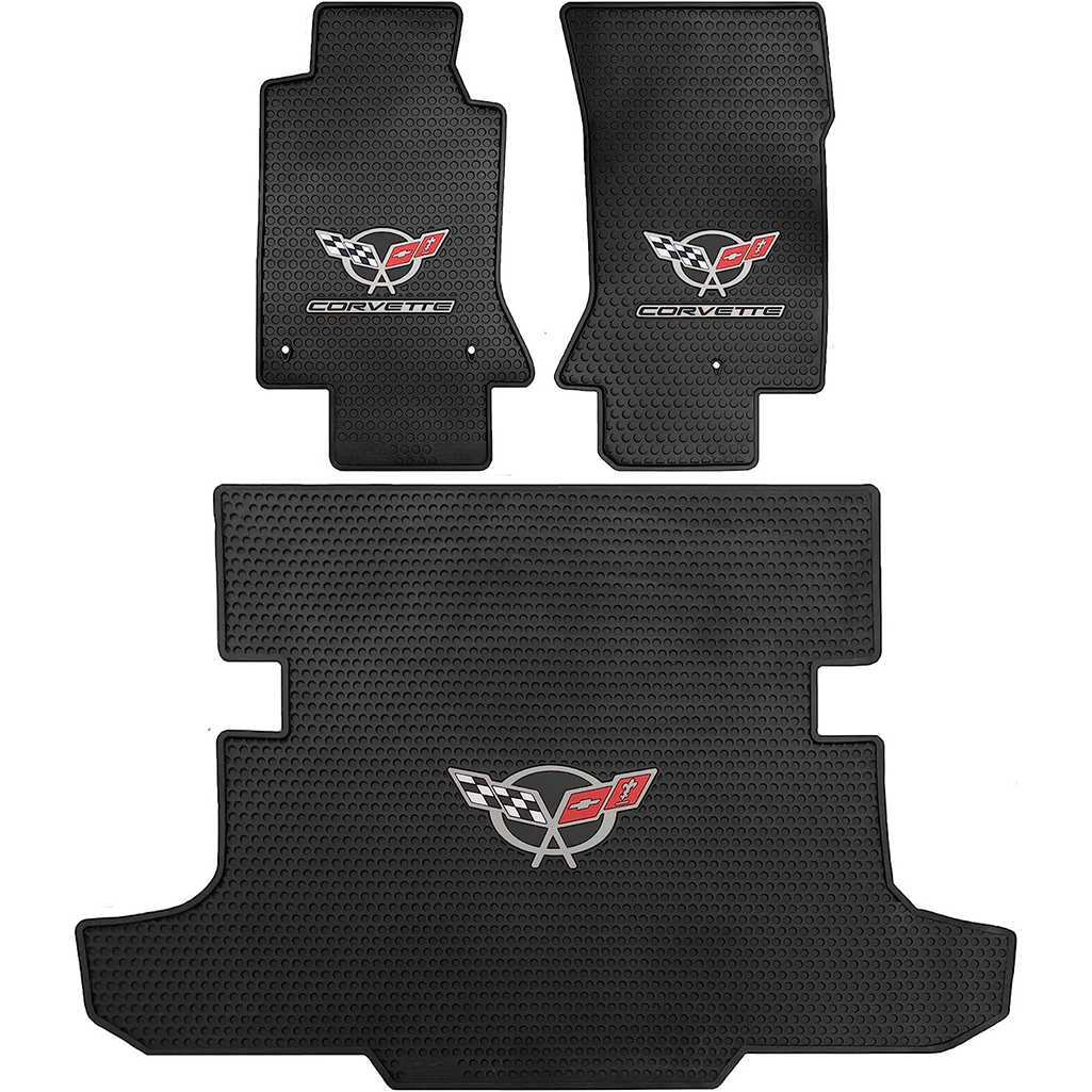 C5 Corvette Lloyd's Rubber/All Weather Floor Mats - Black : C5 1997-2004