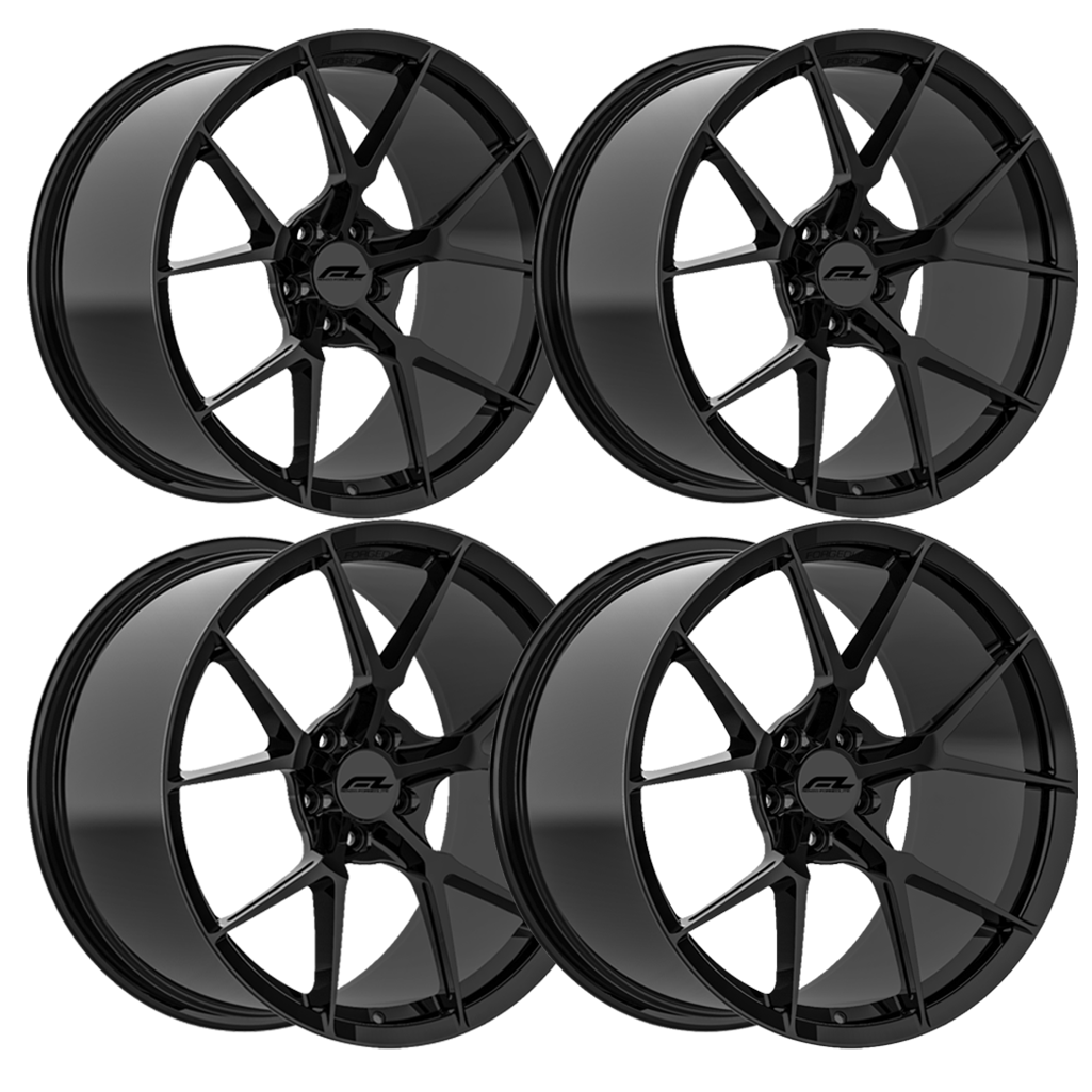 Corvette Wheels Forgedlite MC5 1pc Monoblock Forged Wheels : Gloss Black