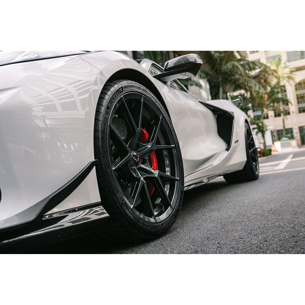 Corvette Wheels Forgedlite MC5 1pc Monoblock Forged Wheels : Gloss Black