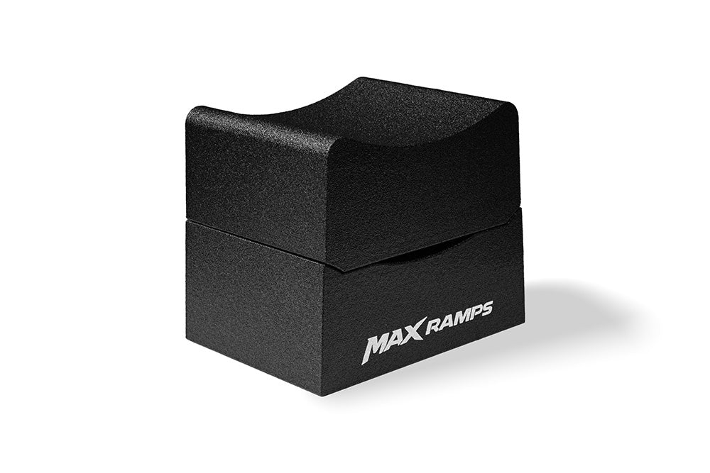 Wheel Cradle | 12" High | 2-Piece Split Design | MaxRamps