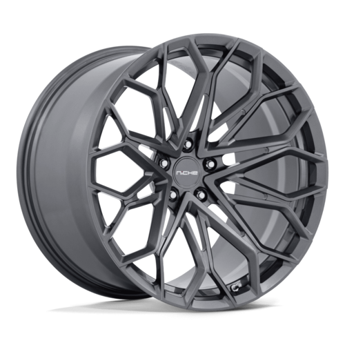 Niche 1PC NC600 Manta 20-Inch Satin Gunmetal Wheel, 5x120 Bolt Pattern, +40 Offset