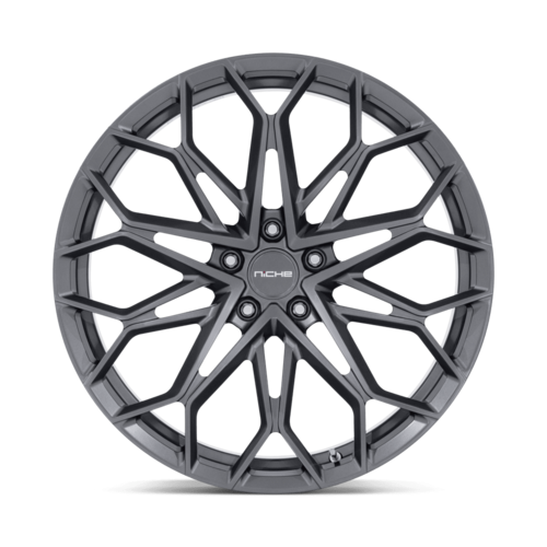 Niche 1PC NC600 Manta 20-Inch Satin Gunmetal Wheel, 5x120 Bolt Pattern, +40 Offset