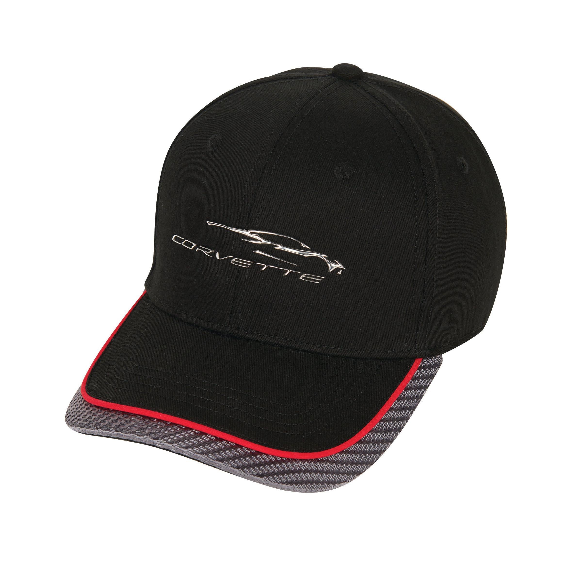 Next Generation Corvette Hat/Cap - Gesture Logo Red Stripe