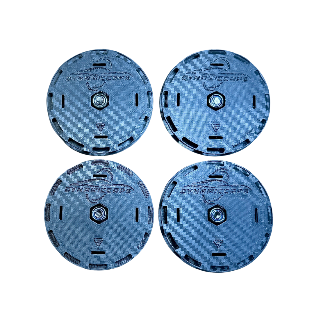 C8 Corvette DynamicCaps - Performance Edition Floating Center Caps - Set of 4