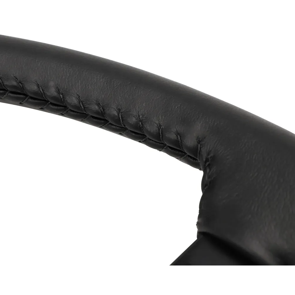 C3 1980-1981 Corvette NQP Reproduction Steering Wheel - Black Leather w/Black Spokes